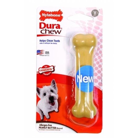 NYLABONE Nylabone Dura Chew Bone Dog Chew Regular Peanut Butter NPB102P 491396